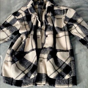 Black & White Plaid Jacket